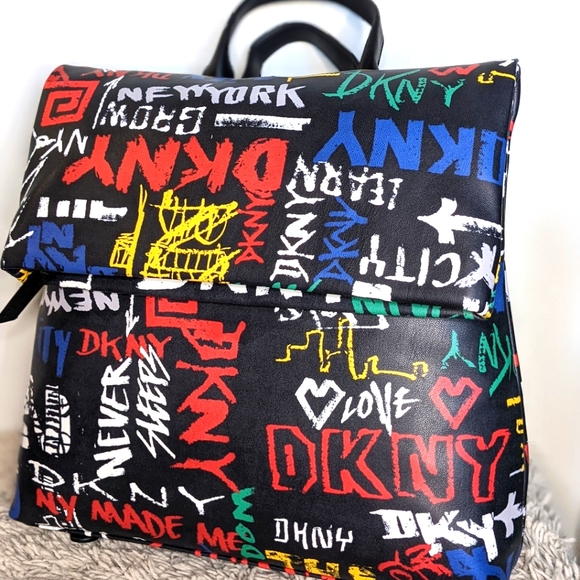 Dkny Handbags - SOLD DKNY graffiti backpack
